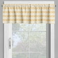 thumbnail image 4 of Ambesonne Orange Boho Valance & Curtain, Zigzags Arrow Shapes, 55"x24", White and Earth Yellow, 4 of 7