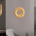 thumbnail image 4 of Espejo de pared redondo Zulema Arte de la pared espejos de maquillaje dorado, 4 of 8