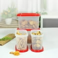 thumbnail image 2 of Tupperware Plastic Storage Container- 1.1 liters, 4 Pieces, White, 2 of 3