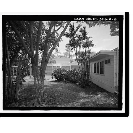 Historic Print, U.S. Naval Base, Pearl Harbor, Naval Housing Area Makalapa, Senior Officers' Quarters Type A, 37 Makalapa Drive, Pearl City, Honolulu County, HI - 5, 16" x 20"