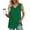 Green#2, variant on GaThRRgYP Womens Plus Size Tops,Fashion Women's Spring/Summer Solid Color Casual V-neck Sleeveless Top Tank Top Blue S