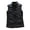 Black 4XL, variant on Women's Padded Vest Autumn Winter Ultra Light Zipper Closure Warm Sleeveless Jacket Slim Fit Windproof Stand-up Collar Waistcoat for Home Work
