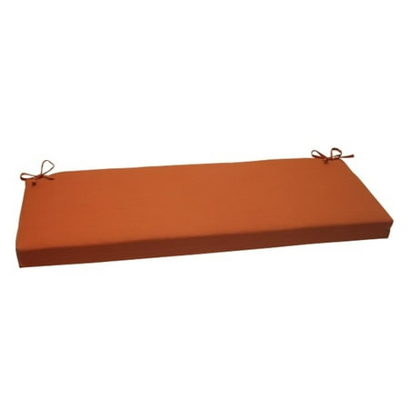 45" Cinnamon Burnt Orange Outdoor Patio Bench Loveseat Cushion