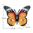 thumbnail image 2 of La Pared Al Aire Libre Metal Hierro Mariposa Jardín Decoraciones Reutilizable Colgante De Pared Mariposa Para Interior Al Aire Libre Eigraketly HA042876-04, 2 of 6