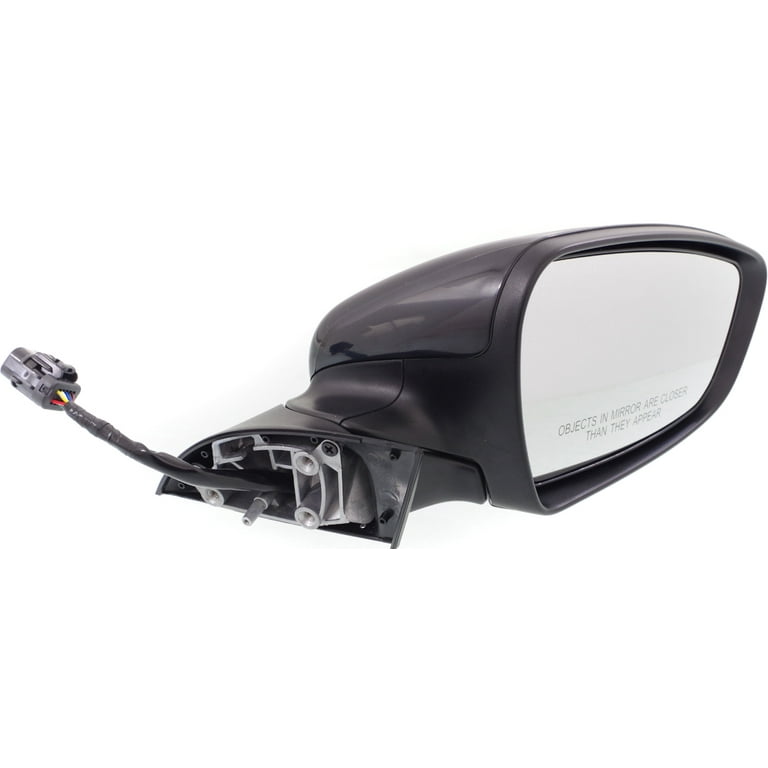 Kool Vue Driver Side Power Heated Mirror For Kia Forte/Forte5 2017-2018 - Manual Fold, Paintable, No Signal Light