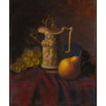 thumbnail image 2 of Carducius Plantagenet Ream 12x14 Black Ornate Wood Framed Double Matted Museum Art Print Titled: Still Life with Ewer and Fruit, 2 of 5