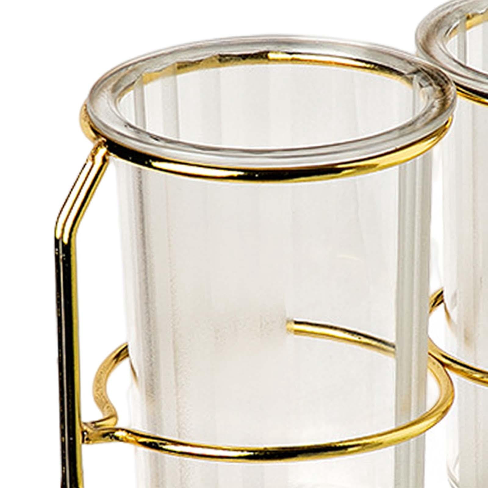 Fiocias Kitchen Utensil Holder Handy Utensil Pot 2 Cup Utensil Organizer Cooking Utensil Clear