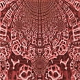 thumbnail image 1 of Ahgly Company Machine Washable Indoor Square Transitional Cranberry Red Area Rugs, 5' Square, 1 of 7