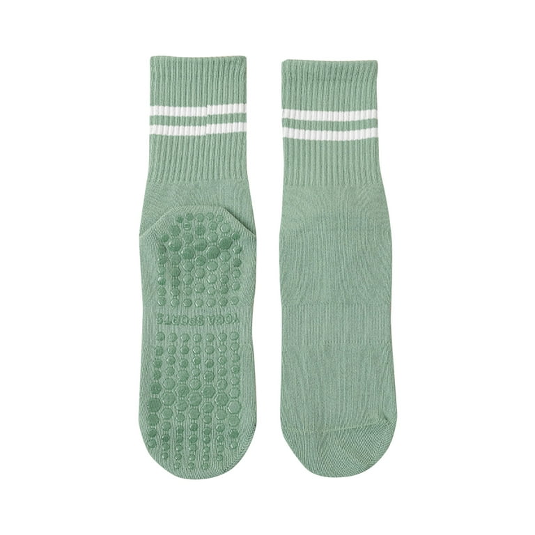 Women's Non-Slip Cotton Socks - Green