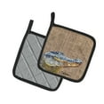 thumbnail image 2 of Carolines Treasures 8733PTHD Alligator Pair of Pot Holders, 7.5HX7.5W, multicolor, 2 of 3