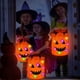 thumbnail image 5 of Bolsa de Dulces Led para Halloween | Cubo de Tela Reutilizable Naranja con Luces Led | Bolsa Grande para Dulces Infantiles (25 X 25 X 30 Cm) | Bolsa de Regalo para Halloween | Bolsa Multiusos para Re, 5 of 6