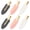 Black+Pink+White, variant on 6 Pcs Creaseless Hair Clips No bend No Crease Hair Clip Makeup Clips for Women and Girls Flat Hair Clips for Hairstyling Salon Golden Handle