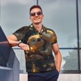 thumbnail image 4 of Balery Adorable Otter Pair Hug Camisa Polo de Hombre con Estampado, de Manga Corta y Tejido Medio, Camisa Tipo Golf Polo-Large, 4 of 6
