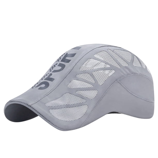 Gorra Deportiva Malla Transpirable de Perfil Bajo Correas Ajustables Tela de Secado Rápido Lavable
