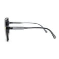 thumbnail image 4 of Womens Oversize 90s Designer Rectangle Butterfly Plastic Sunglasses Slate Smoke, 4 of 4