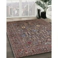 thumbnail image 2 of Ahgly Company Indoor Rectangle Mid-Century Modern Red Brown Oriental Area Rugs, 2' x 3', 2 of 6