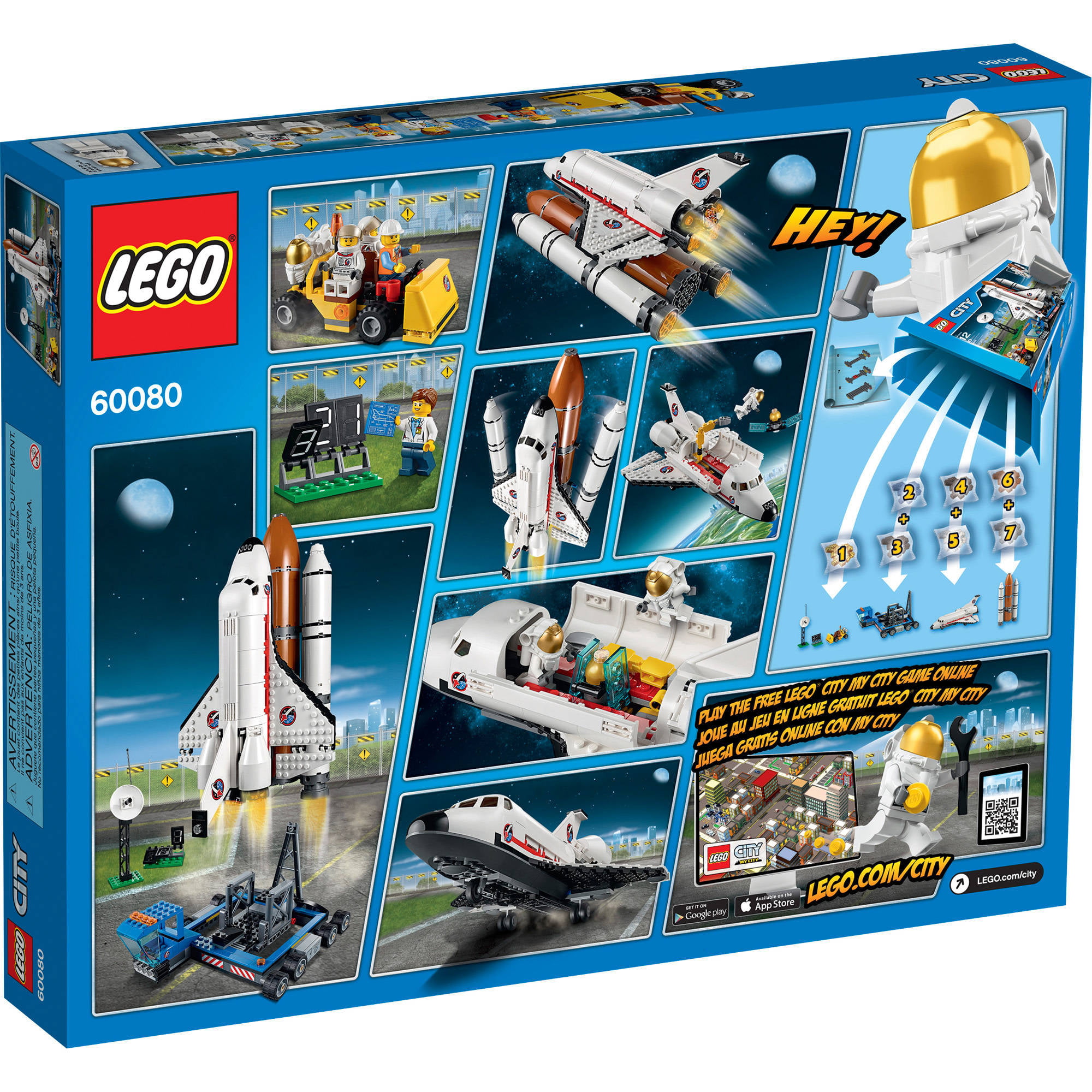 Cape Nemlig karakter LEGO City Space Port Spaceport, 60080 - Walmart.com