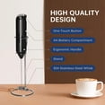 thumbnail image 4 of Dispositivo portátil eléctrico Milk Frother YSSOA con soporte de acero inoxidable, 4 of 7