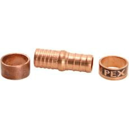 Id Pex Tube - Transition Coupling,Brass,1/2