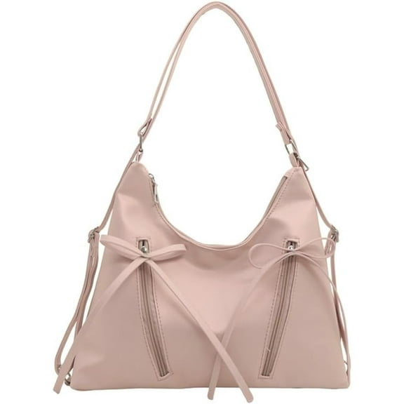 MMYGU Girls Bowknot Shoulder Bag Cute Hobo Bags PU Leather Crossbody Purse for Women Top-Handle Satchel Tote Fashion Shoulder Bags