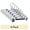 Crystal Clear, variant on Mainstays Plastic Hangers – Swivel Neck, Crystal Finish, 2-Pack
