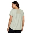 thumbnail image 2 of RBX Active Women's Plus Size Quick Dry Short Sleeve Workout Top with Mesh Panels, 2 of 5