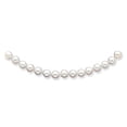 thumbnail image 2 of 14K Yellow Gold 7-8mm Round White Saltwater Akoya Cultured Pearl Necklace 18 Inch, 2 of 4