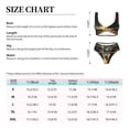 thumbnail image 2 of Kdxio Magical Tarot Reading Print Women's 2 Piece High Waisted Wrap Spaghetti Strap Summer Swimsuit Bikini Set-Large, 2 of 5