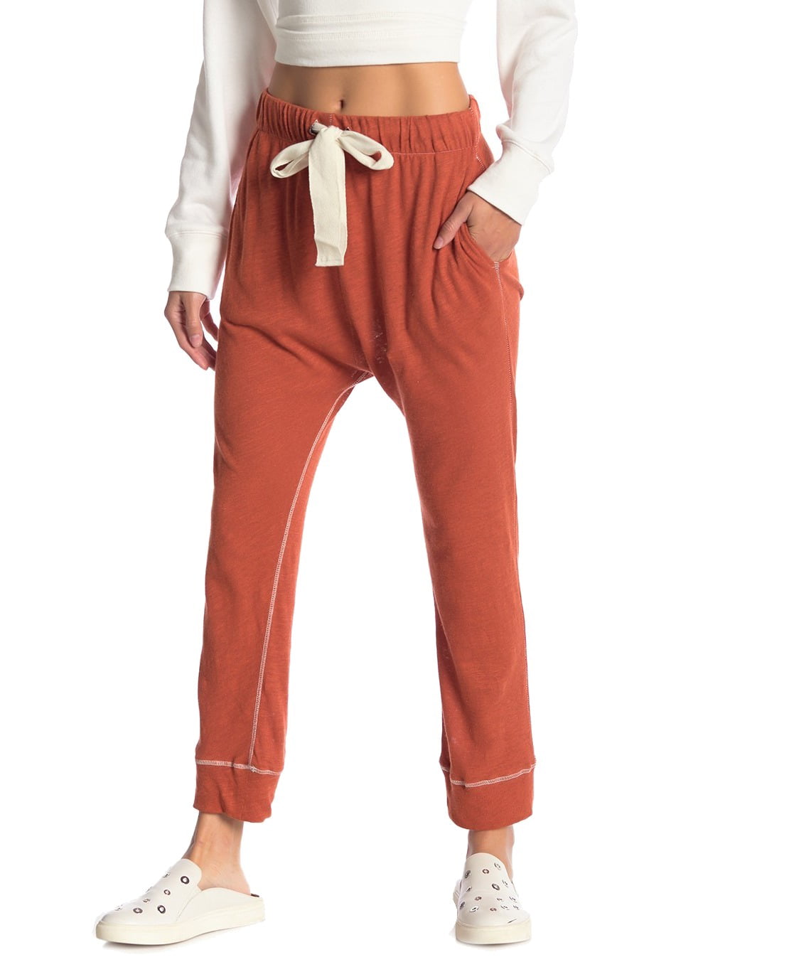 Free People Pants - Women's Medium Drawstring Pants Stretch M - Walmart ...