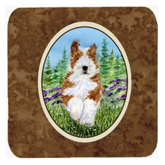 Bearded Collie Foam Coasters - Set Of 4, 3.5 x 3.5 In.