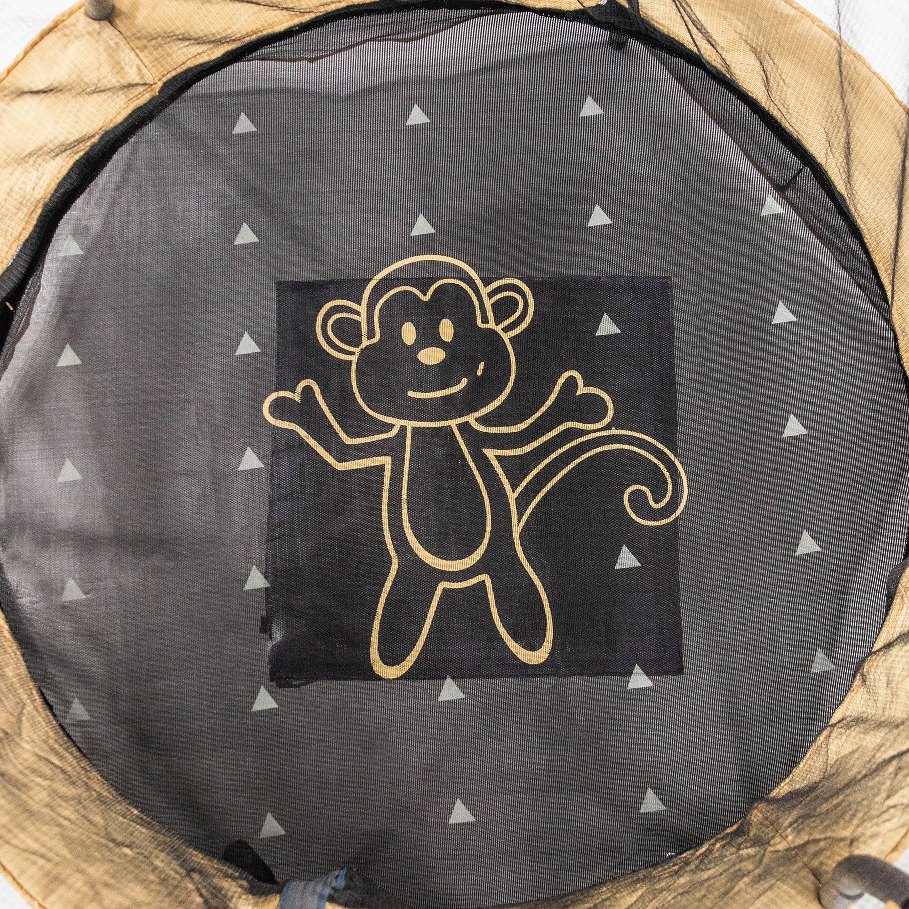 Skywalker Trampolines 55-Inch Bounce-N-Learn Trampoline, with Enclosure and Sound, Monkey