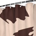 thumbnail image 3 of Beige and Brown Of Leopard Print Shower Curtain 72"x84" ,Bathroom Decorative Shower Curtains Set with 12 Hooks,Modern Waterproof Washable Shower Curtain, 3 of 6