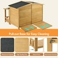 thumbnail image 3 of 47.2" Medium Wooden Dog House, Outdoor & Indoor Dog Crate, Pet Kennel with Porch, Solid Wood, Weatherproof, 3 of 5