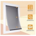 thumbnail image 4 of Puerta para mascotas para pared, marco de acero y túnel telescópico, cerradura de aluminio, puerta para perros con doble solapa y puerta para gatos, resistente y duradera, 4 of 5
