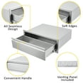 thumbnail image 6 of Garvee Outdoor Kitchen Cabinets with Venting Panel,30x23x10inch,Stainless Steel Drawer Cabinet with Handle for Kitchens or BBQ Patio Grill Station, 6 of 7