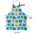 thumbnail image 6 of Goofa Cartoon Monster Printed Waterproof Apron 33" Chef Aprons for Men Heavy Duty Chemical Work Apron Adjustable Bib Apron, 6 of 9