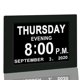 thumbnail image 1 of Reloj JALL con calendario digital y alarma, pantalla grande de 8 pulgadas, color negro, 1 of 5