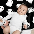 thumbnail image 3 of Blanket for Kids - Ultra Soft Cute Ghost Blanket - Plush Cozy Ghost Blanket for Travel/Camping/Picnic - Funny Halloween Ghost Decor - 50"x60"-Teens/Travel Size, 3 of 7