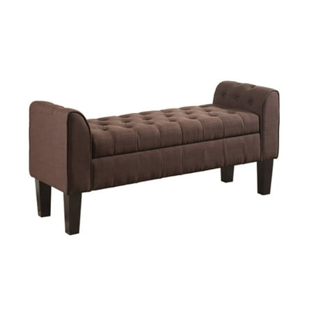 - Milton Greens Stars Berlin Tufted Indoor Storage Bench with Armrests