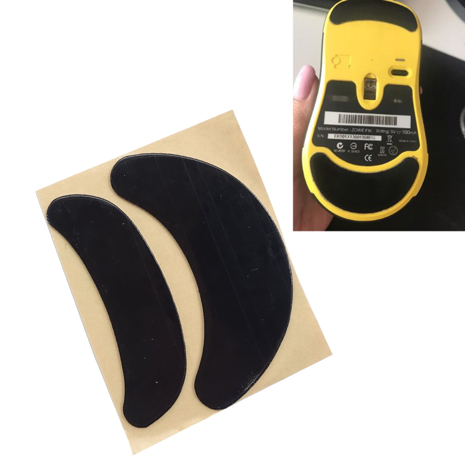 Buy Gaming Mouse Skates Rounded Edges Mice Feet for Zowie ZA12 FK1 FK2