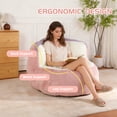 thumbnail image 5 of Jopath Bean Bag Chair with Pull Ring Can Be Easily Moved Large Lounger Sofa for Gaming Reading Living Room Bedroom Pink+White+Purple, 5 of 9