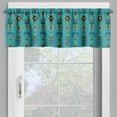 thumbnail image 2 of Ambesonne Abstract Valance Pack of 2, Botanical Element, 42"X18", Sea Blue and Multicolor, 2 of 5