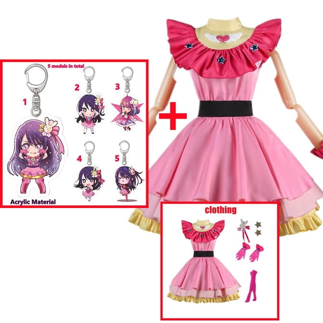 OSHI NO KO Ai Hoshino Cosplay disfraz Lolita vestido falda Halloween carnaval Anime ropa para niña y mujer