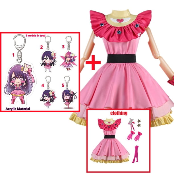 OSHI NO KO Ai Hoshino Cosplay disfraz Lolita vestido falda Halloween carnaval Anime ropa para niña y mujer