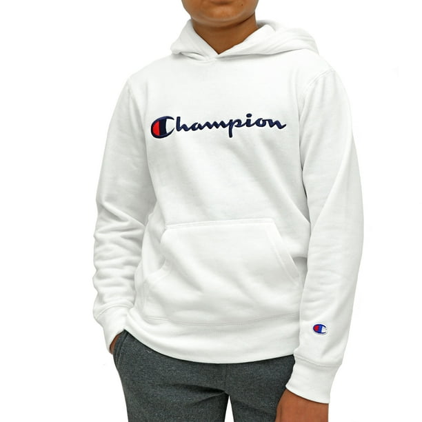 Champion Boy's Script Fleece Hoodie - Walmart.com - Walmart.com