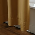 thumbnail image 5 of TWOPAGES Light Blocking Velvet Curtain Pinch Pleated Drape for Bedroom, 1 Panel, Custom, Sable, 5 of 6