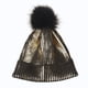 thumbnail image 4 of Invierno y otoño Chic Beanie Metallic Shiny Beanie Skull Pom Pom Sombreros Gorra para mujer (dorado), 4 of 5