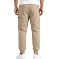 thumbnail image 5 of Afuyipoi Mens Lightweight Sport Pants Casual Elastic Waist Drawstring Jogger Pants with Pockets Khaki Size M, 5 of 9