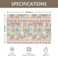 thumbnail image 3 of Placemat, Pioneer Flower Floral Print Pattern Place Mats Table Mat Set Of 2, PVC Washable Placemats for Party Kitchen Dining Decoration, 18x12 Inch, Fade Resistant, 3 of 6