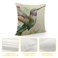 thumbnail image 4 of PRATYUS Throw Pillow Covers Home Decor Pillow Cases Decorative Cushion Couch Sofa Pillowcases Watercolor Humming Bird Paradise Colorful 22x22in, 4 of 5